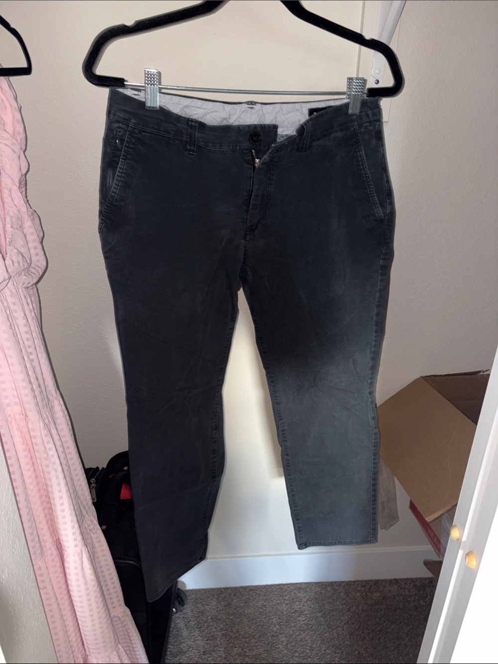 Bonobos Straight-Leg Pants in Charcoal Black